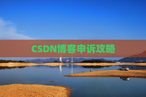 CSDN博客申诉攻略